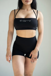 True Black Flex Sports Bra