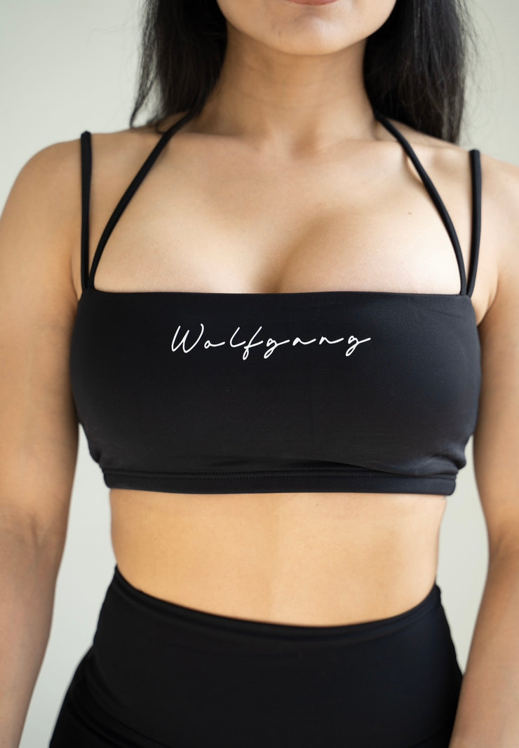 True Black Flex Sports Bra