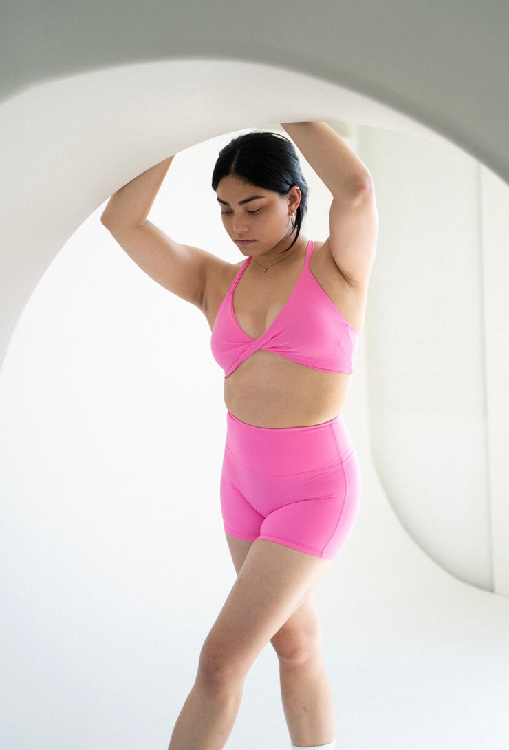 Rose Pink Flex Shorts