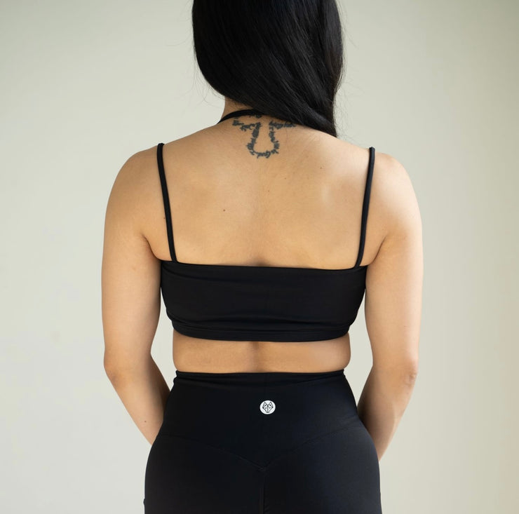 True Black Flex Sports Bra