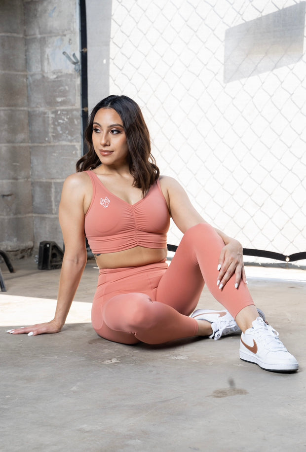Plump Peach Sports  Bra