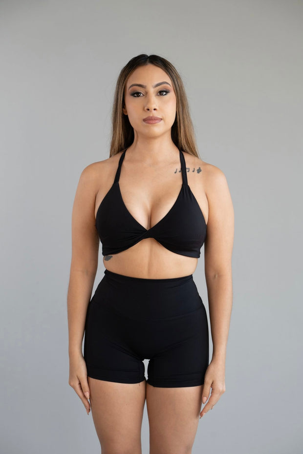 Midnight Black Flex Sports Bra