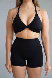 Midnight Black Flex Sports Bra
