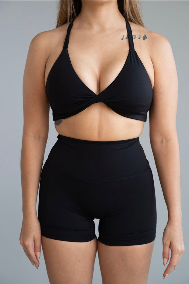 Midnight Black Flex Sports Bra